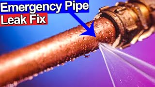 FIX LEAKING COPPER PIPE  PINHOLES  Plumbing Tips [upl. by Witcher]