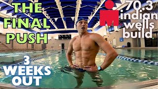 703 INDIAN WELLS HALF IRONMAN PREP  WEEK 8 FULL WEEK OF TRIATHLON TRAINING  3 WEEKS OUT [upl. by Ahtelrac]