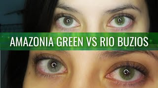 Solotica Amazonia Green vs Rio Buzios vs Copacabana 2021 CLOSE UP [upl. by Gipsy851]