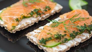 How to make Salmon Gravlax Smørrebrød Recipe [upl. by Leirvag]