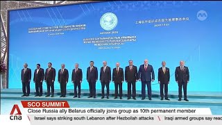 SCO summit Chinese President Xi calls on nations to quotresist external interferencequot [upl. by Rora896]