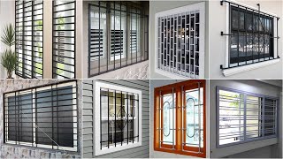 Modern Windows Grill Designs Ideas  Windows Iron Grill Design  Upvc Aluminium Wooden Window Grill [upl. by Dduj885]