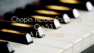 Chopin Heroic Polonaise Op53 in A Flat major [upl. by Ahsehyt962]