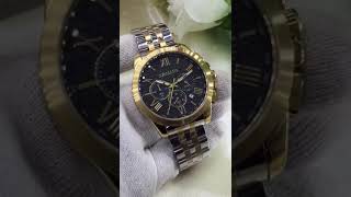 Armani watch Quartz movement Chronograph working Butterfly master lock PRICE 75000 [upl. by Hgielac336]