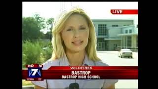 News Coverage BHS Bastrop Complex Fire News Story [upl. by Allyce]