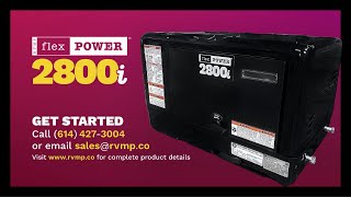 RVMP Flex Power® 2800i  The Lightest amp Most Efficient DualFuel RV Generator [upl. by Erusaert]