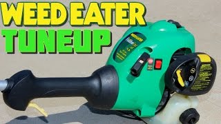 FULL TUNEUP WEEDEATER FEATHERLITE WEED GAS TRIMMER REPAIR AND RESTORE [upl. by Elmo]