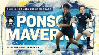 U11  Ponsonby Mavericks vs Pakuranga Spartans  Junior Rugby Highlights [upl. by Maroj128]