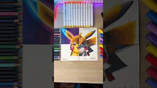 Dibujando a PIKACHU en 4 ESTILOS 😍 art drawing dibujos [upl. by Eram]