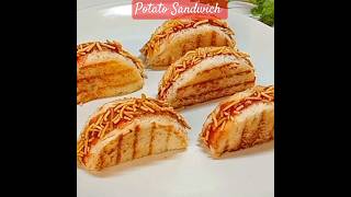 Crispy Potato Sandwich in Minutes shorts potatosandwich sandwich breadsandwich [upl. by Uke584]