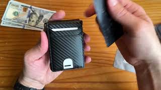 Wallet Review Review of the Semorid Mens Slim Wallet for Men with Money Clip [upl. by Lama723]