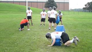 Prairie football Tackling drill [upl. by Drucie]