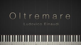 Oltremare  Ludovico Einaudi \\ Synthesia Piano Tutorial [upl. by Ynatsed]