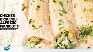 Chicken Broccoli Alfredo Manicotti [upl. by Vocaay]