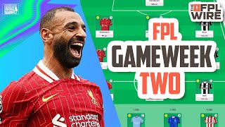 FPL Gameweek 2 Pod  The FPL Wire  Fantasy Premier League Tips 202425 [upl. by Anailil]