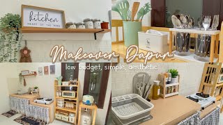 MAKE OVER DAPUR KONTRAKAN HIJAU LOW BUDGET part2 [upl. by Appilihp]