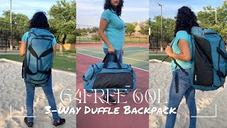 🔥REVIEW🔥G4Free 60L 3Way Duffle Backpack  Gym Bag with Wet Pocket [upl. by Simeon]