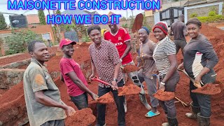 HOW MAISONETTE CONSTRUCTION IS PROGRESSING KROAD KENYA 🇰🇪 [upl. by Prentiss813]