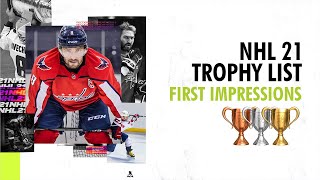 NHL 21  Trophy List First Impressions [upl. by Eycal]