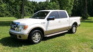 2011 Ford F150 King Ranch Super Crew VinD65041 White 360 View [upl. by Torosian852]