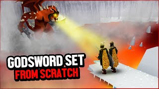 Our Luckiest Day on Oldschool Runescape  Godsword Set from Scratch 7 [upl. by Barden]