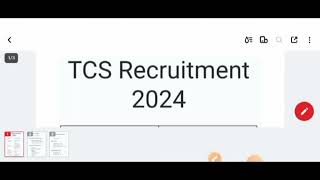 Tcs New Notification Out [upl. by Ahsiuqal693]