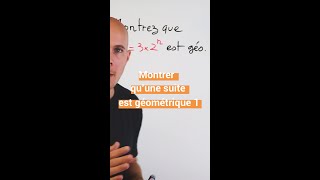 Montrer quune suite est géométrique 1 [upl. by Joshuah]