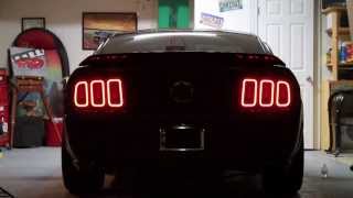 2013 Style LED Tail Lights on 0509 Mustang [upl. by Ahseirej]