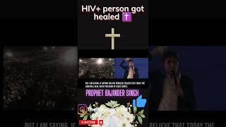 HIV 😱😱 person got healed ✝️ prophet bajinder Singh ministry ❤️prophetbajinder holyspirit [upl. by Bocyaj96]