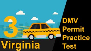 Virginia DMV Permit Practice Test 3  2018 [upl. by Pytlik]