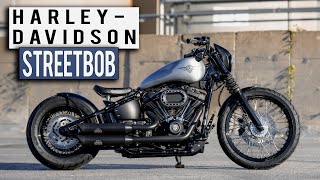 Thunderbike Brushed Baby  customized HarleyDavidson Street Bob [upl. by Adriel848]