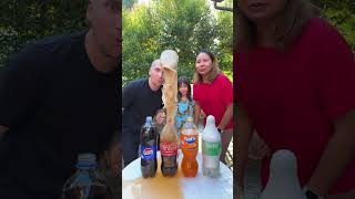 Pepsi Coca Cola Fanta Sprite VS Mentos shorts 1000 Experiments [upl. by Floris]