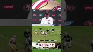 Wild final play of 49ers vs Raiders [upl. by Lleksah]