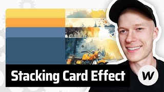 Stacking Card Effect in Webflow Tutorial [upl. by Htaeh659]