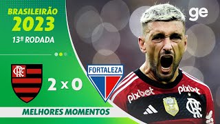 FLAMENGO 3 X 1 SÃO PAULO  MELHORES MOMENTOS  2ª RODADA BRASILEIRÃO 2022  geglobo [upl. by Arreyt]