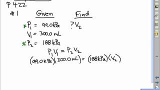 Boyles Law our first gas law  p4221 complete solution [upl. by Nolyag]