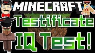 Minecraft TESTIFICATE IQ TEST  NPC Villager Intelligence Exam [upl. by Yenor]