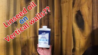 84 Applying linseed oil to walls [upl. by Lassiter]