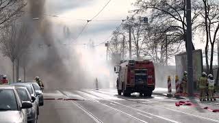 Explosion bei Gasleitungsbrand in Dresden 22032023 [upl. by Homerus]