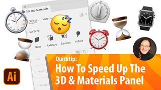 Quicktip 3D amp Materials Panel Loads So Slowly – What Can I do [upl. by Lahsram]