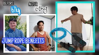 JUMP ROPE BENEFITS TAGALOG  Jump Rope burn calories bosslemwelltv kuyalemwell [upl. by Nelie828]