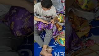 Making Silk Lanterns  3D Flower Fabric  Waterproof Silk Lanterns lantern [upl. by Joliet]