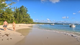 Walking tour on the stunning Mont Choisy Beach  May Mauritius 4k60fps [upl. by Barrada46]