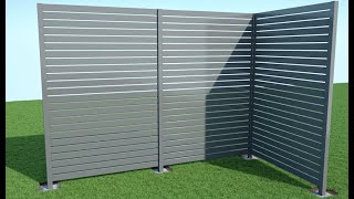 Slat Screen System Install  Outback fencing [upl. by Hamal]