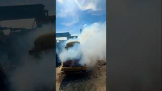 The car was on fire and there was a lot of smoke [upl. by Oecam]