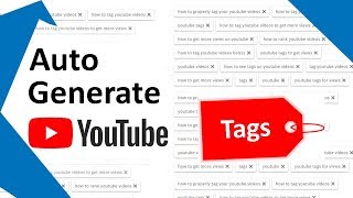 How to Auto Generate Tags for Youtube Videos 2019  Rapidtagsio [upl. by Ava]