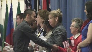 Naturalization ceremony in Findlay [upl. by Mahda]