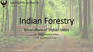 Silviculture of trees  Indian Forestry Lecture12  UPSC IFoS [upl. by Airahcaz]