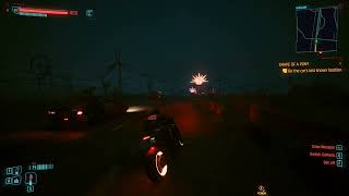 Cyberpunk bikes handle really well in patch 21  Cyberpunk 2077 Phantom Liberty [upl. by Novyad]