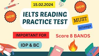 general ielts reading practice test 2024 with answers  15022024 [upl. by Iey48]